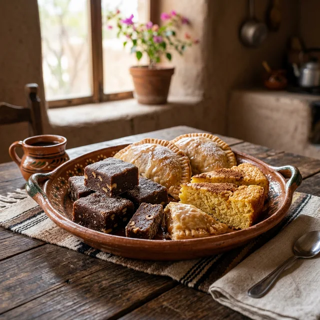 Empanadas y pan de elote
